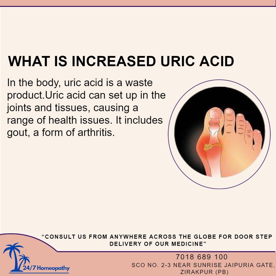 Increased uric acid homeopathic medicine and treatment