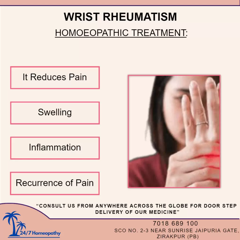 Wrist Rheumatism Homeopathic Medicine and Treatment
