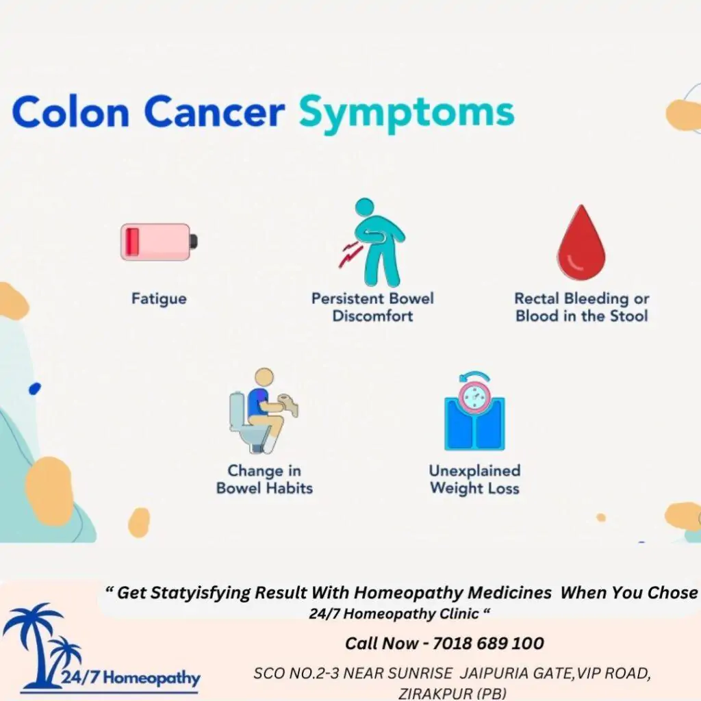 COLORECTAL CANCER SYMPTOMS AND HOMOEOPATHY TREATMENT IN ZIRAKPUR