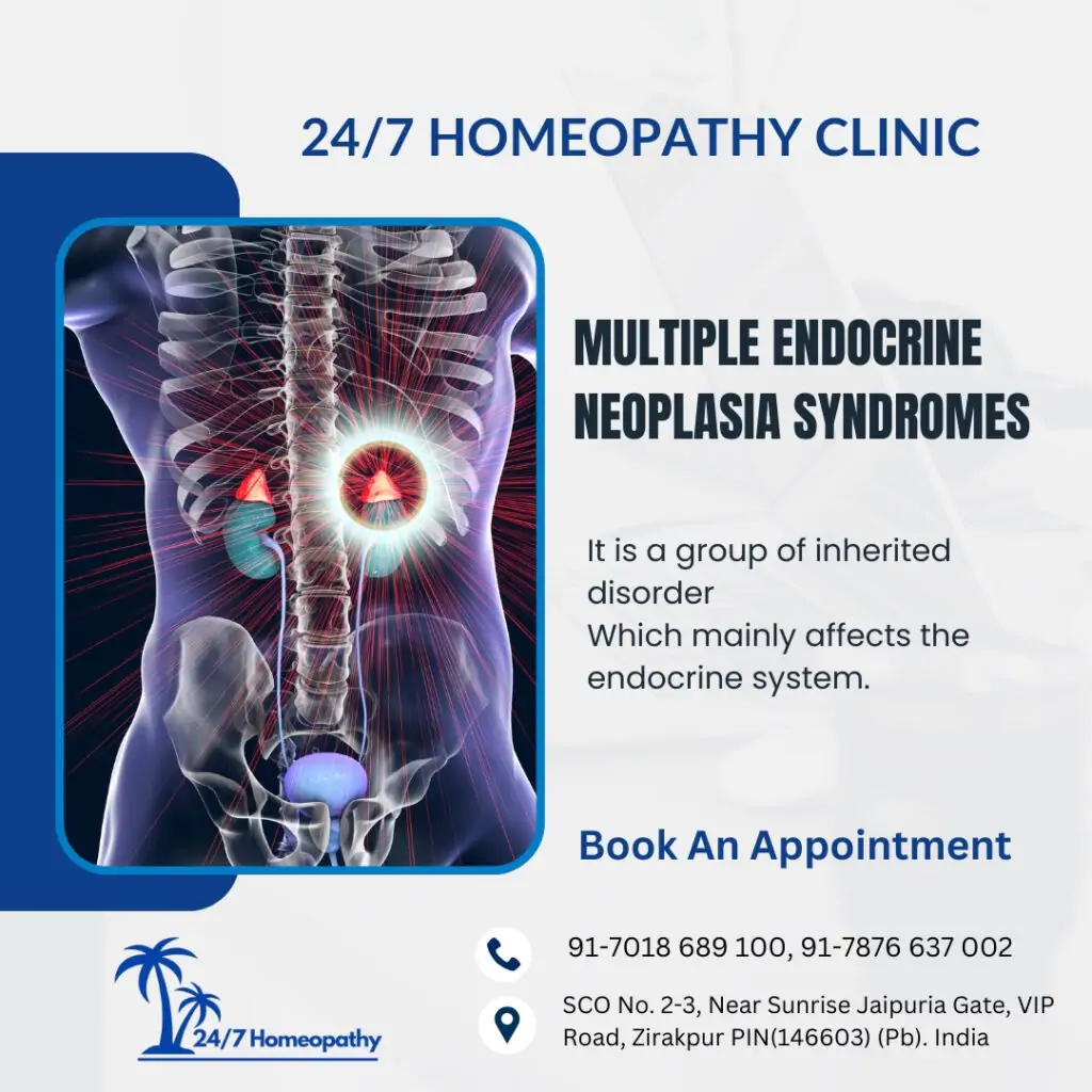MULTIPLE ENDOCRINE NEOPLASIA SYNDROMES homeopathy treatment in zirakpur
