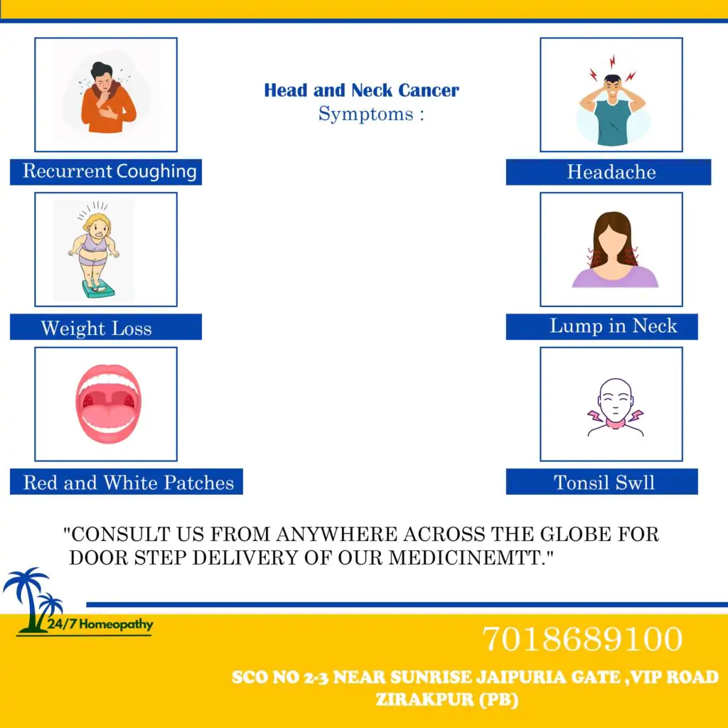 HOMOEOPATHY TREATMENT FOR HEAD AND NECK CANCER zirakpur