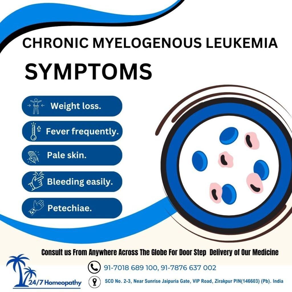 MYELOGENOUS LEUKEMIA symptoms and HOMOEOPATHIC TREATMENT