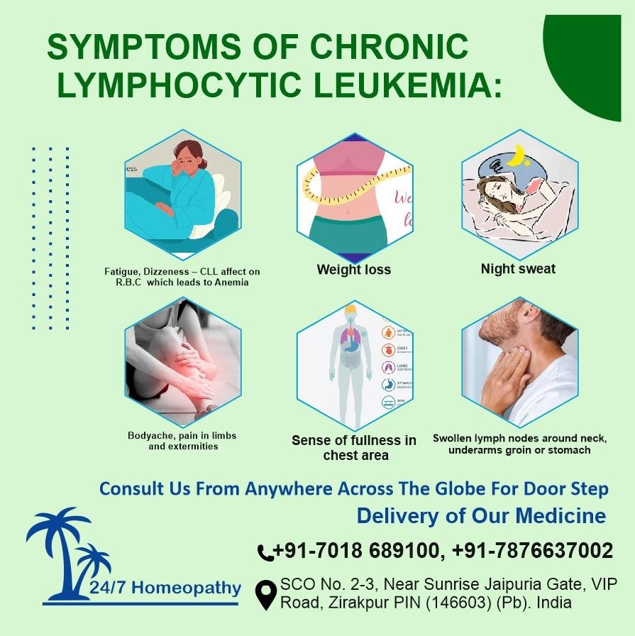 Chronic Lymphocytic Leukemia symptoms and homeopathy treatment